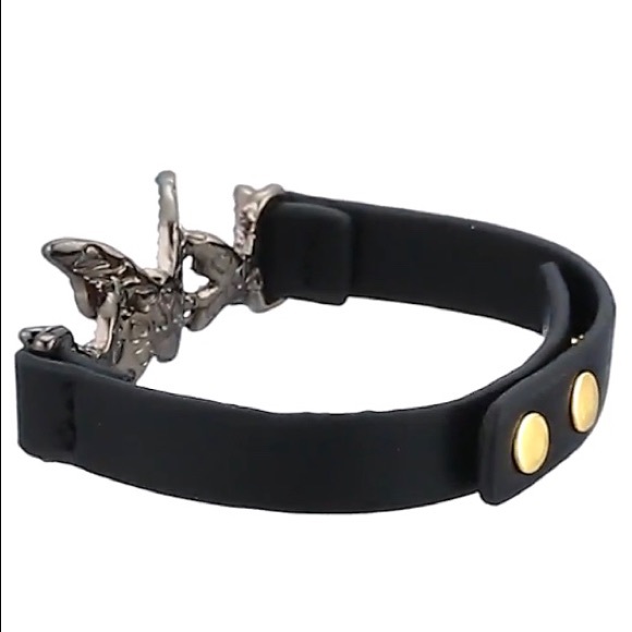 Betsey Johnson Hematite Pave Purple Wrap Bracelet - Picture 5 of 6